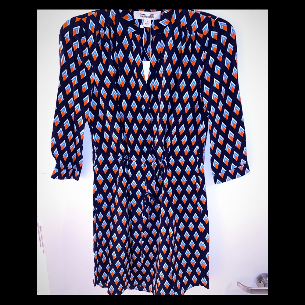 Vienna Orange Slice Dress